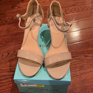 MARBELLA NUDE HEELS SIZE 7